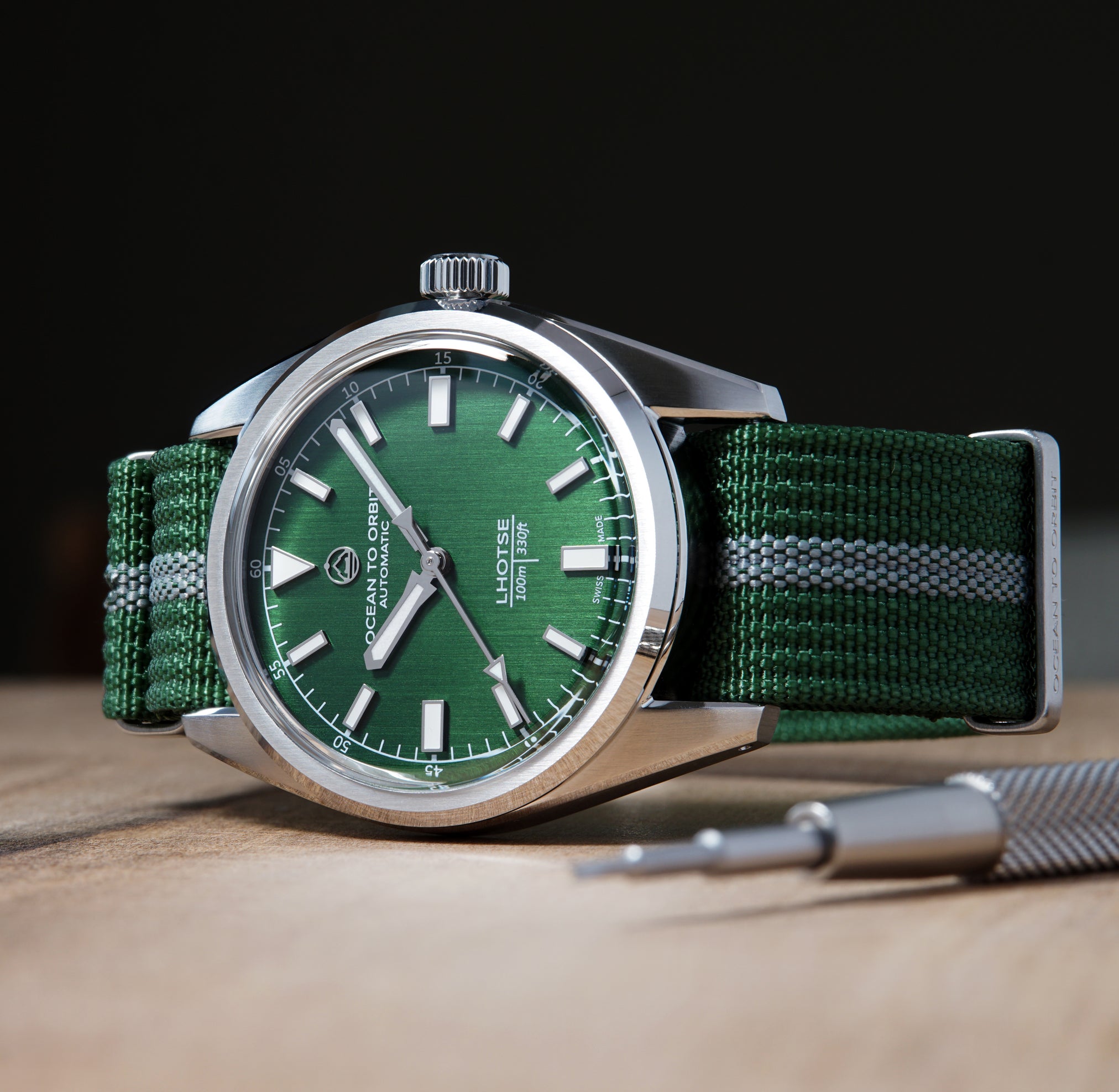 MISSION GREEN 38.5mm. Adventure Strap